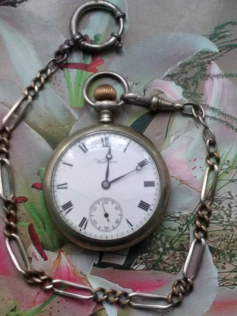 Zegarek kieszonkowy Waltham Traveler szer koperty bez kom 50 mm.