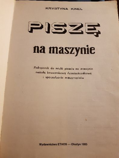 Piszę na maszynie