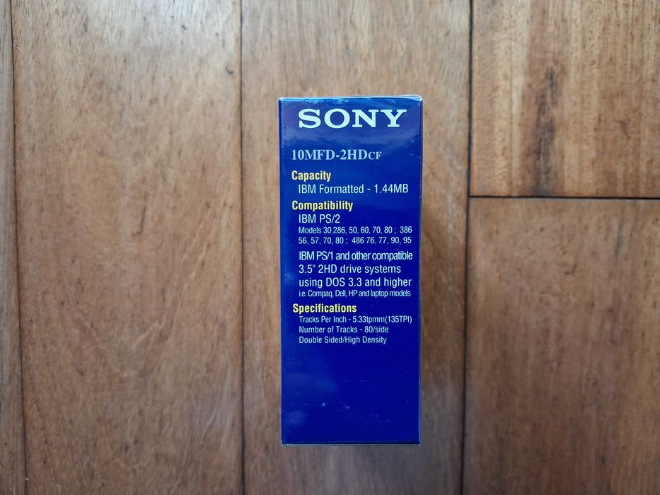 Caixa de 10 Disquetes Novas Sony 2HD 3.5" 1.44MB