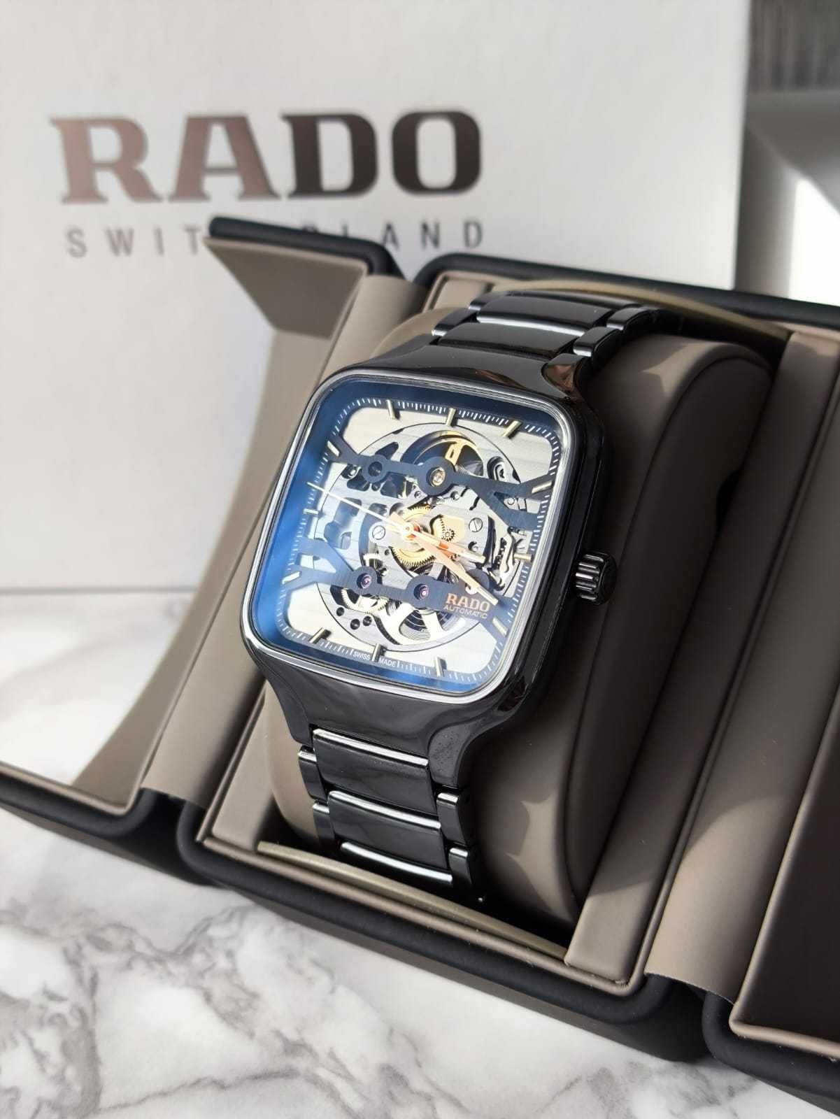 Rado True Square Gent Automatic Skeleton L Black