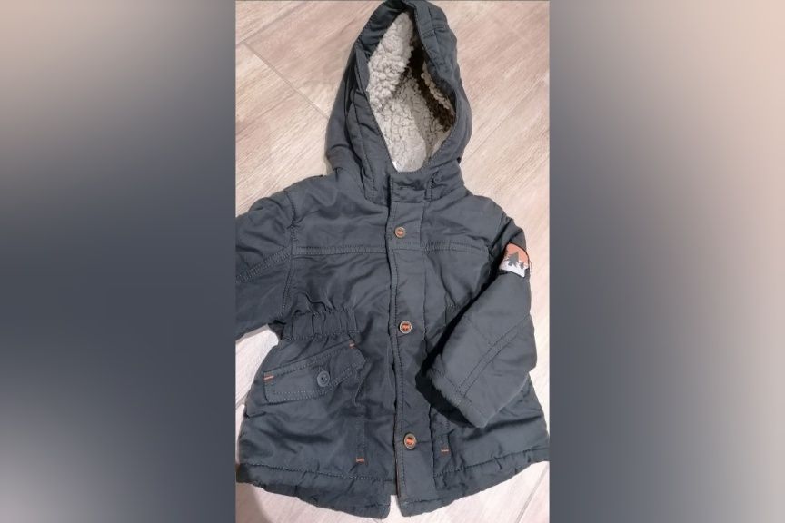 Kurtka parka jesień zima wiosna chłopiec r. 80/86