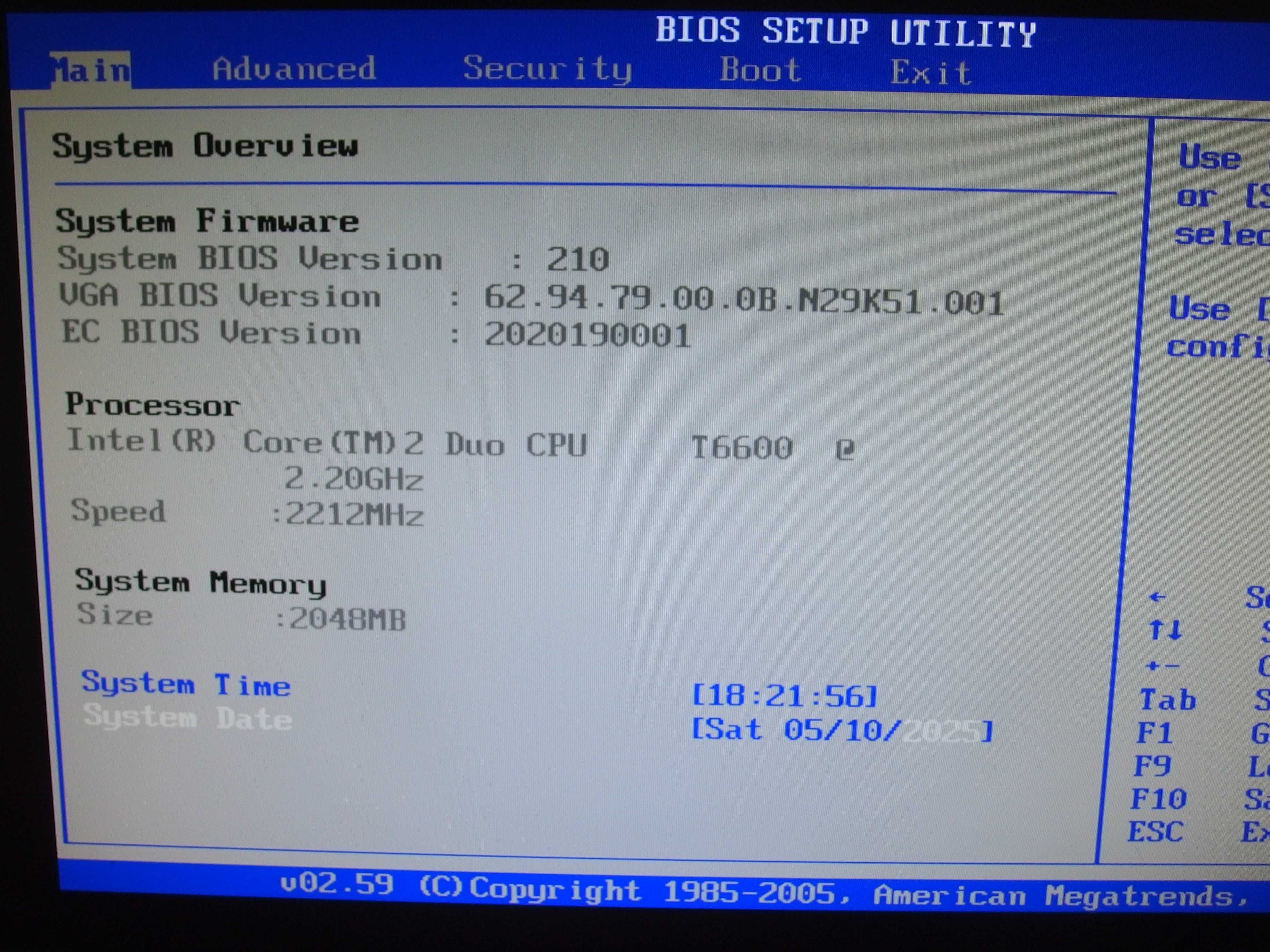 Laptop 17.3" Asus K70io Nvidia Gforce GT120M CPU intel T6600