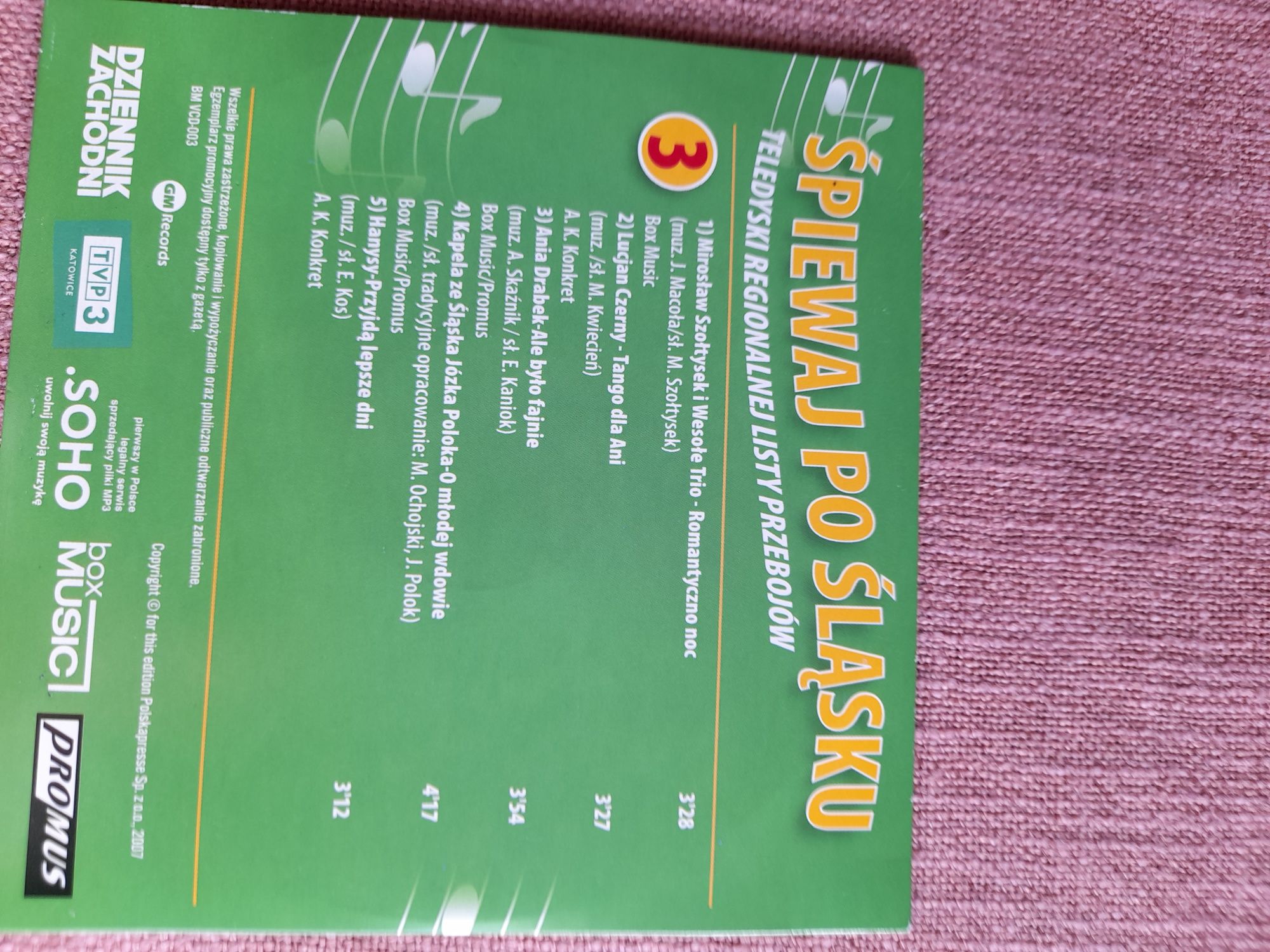 DVD dwie płyty po śląsku