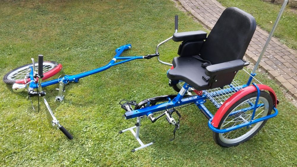 Rower Misiarz rehabilitacyjny trójkołowy  trzykołowy skladany koła 20