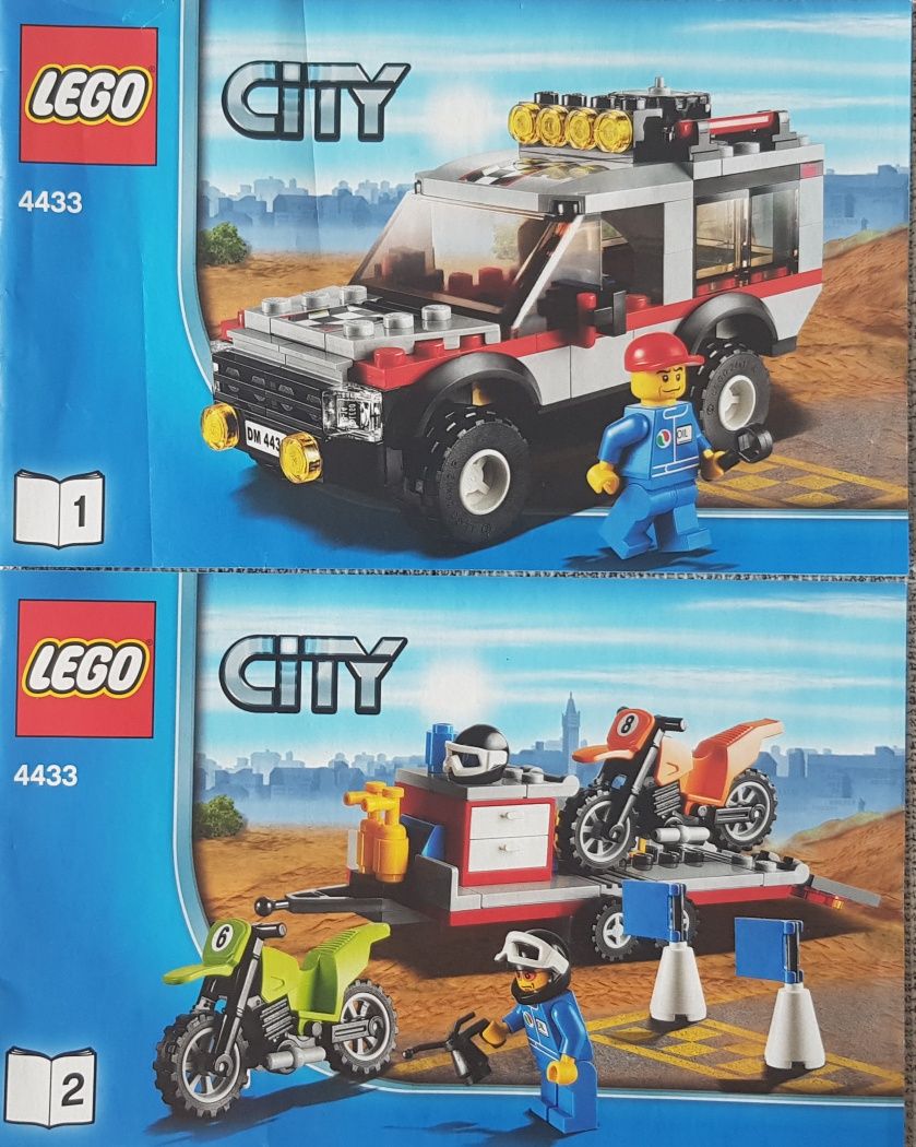 LEGO Transporter motocykli /4433/ - wszystkie klocki + instrukcja !!!