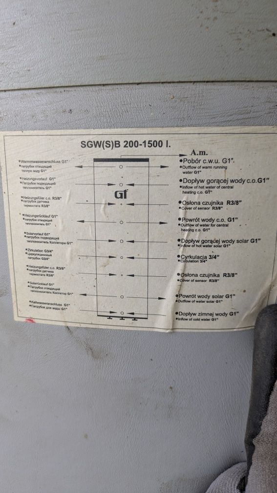 Bufor / zbiornik na wodę 400l