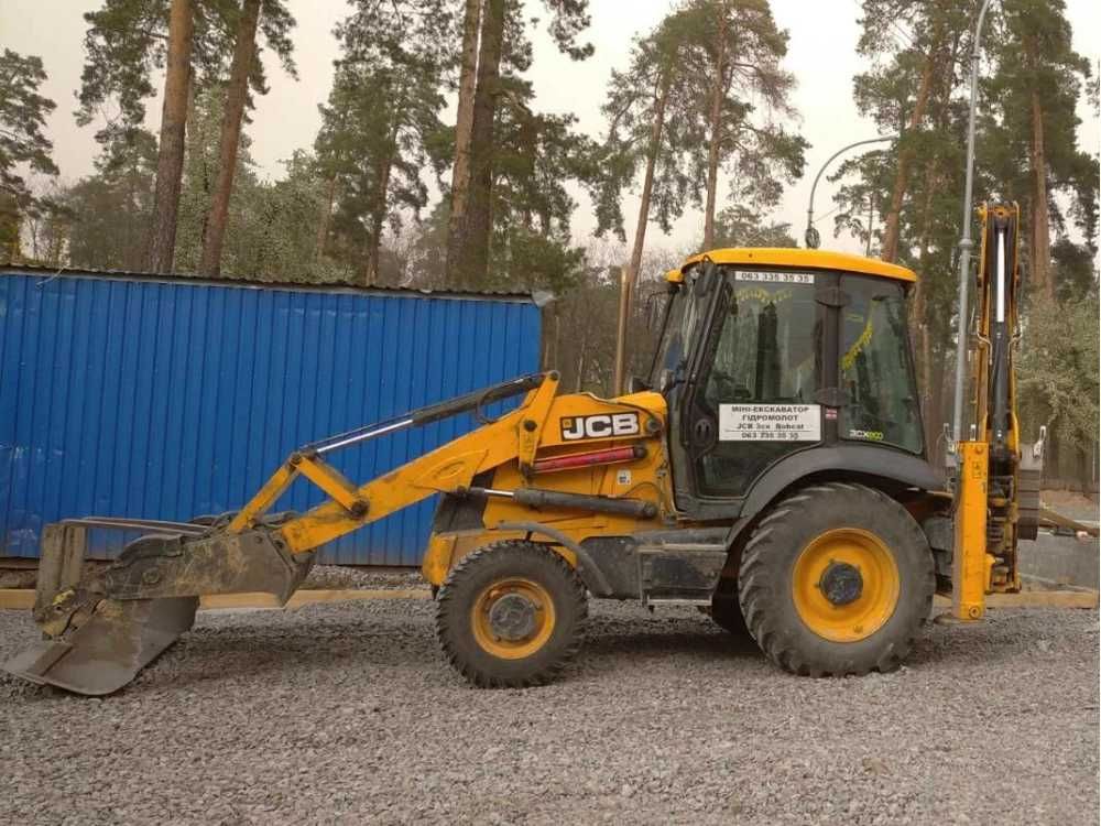 Оренда екскаватора послуги навантажувача колісного JCB 3cx