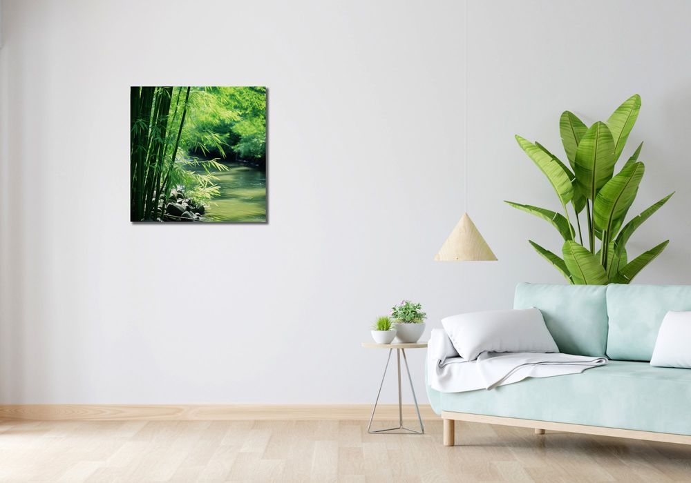 Obraz 60x60cm Spokój Bambusów
