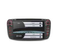 AUTO RADIO 2DIN 7&quot; PARA FORD REDONDO COR PRETO USB GPS TACTIL HD