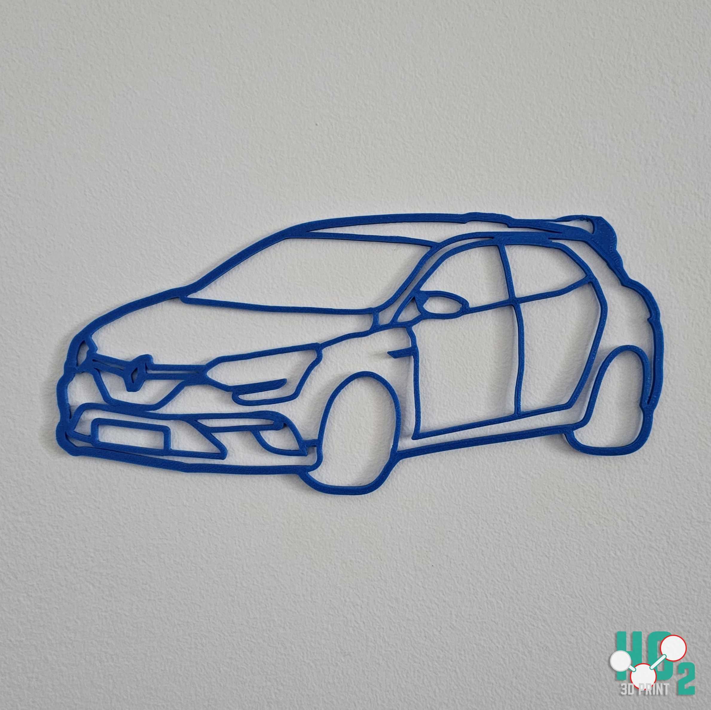 Silhuetas automóveis personalizáveis (3D)