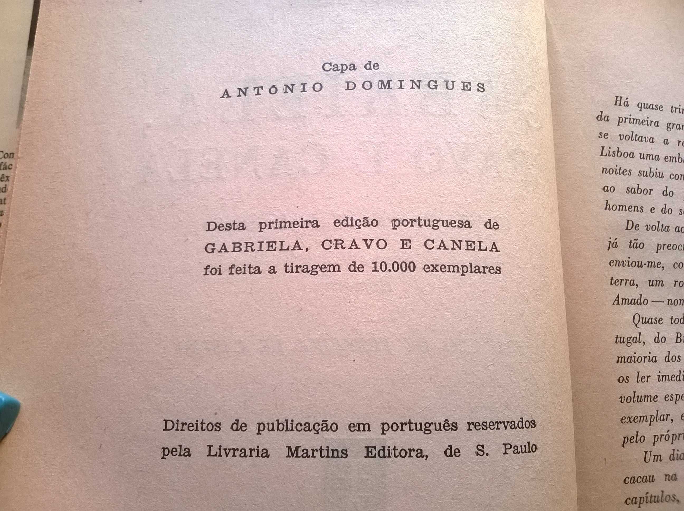 Gabriela Cravo e Canela (1.ª ed.) - Jorge Amado (portes grátis)