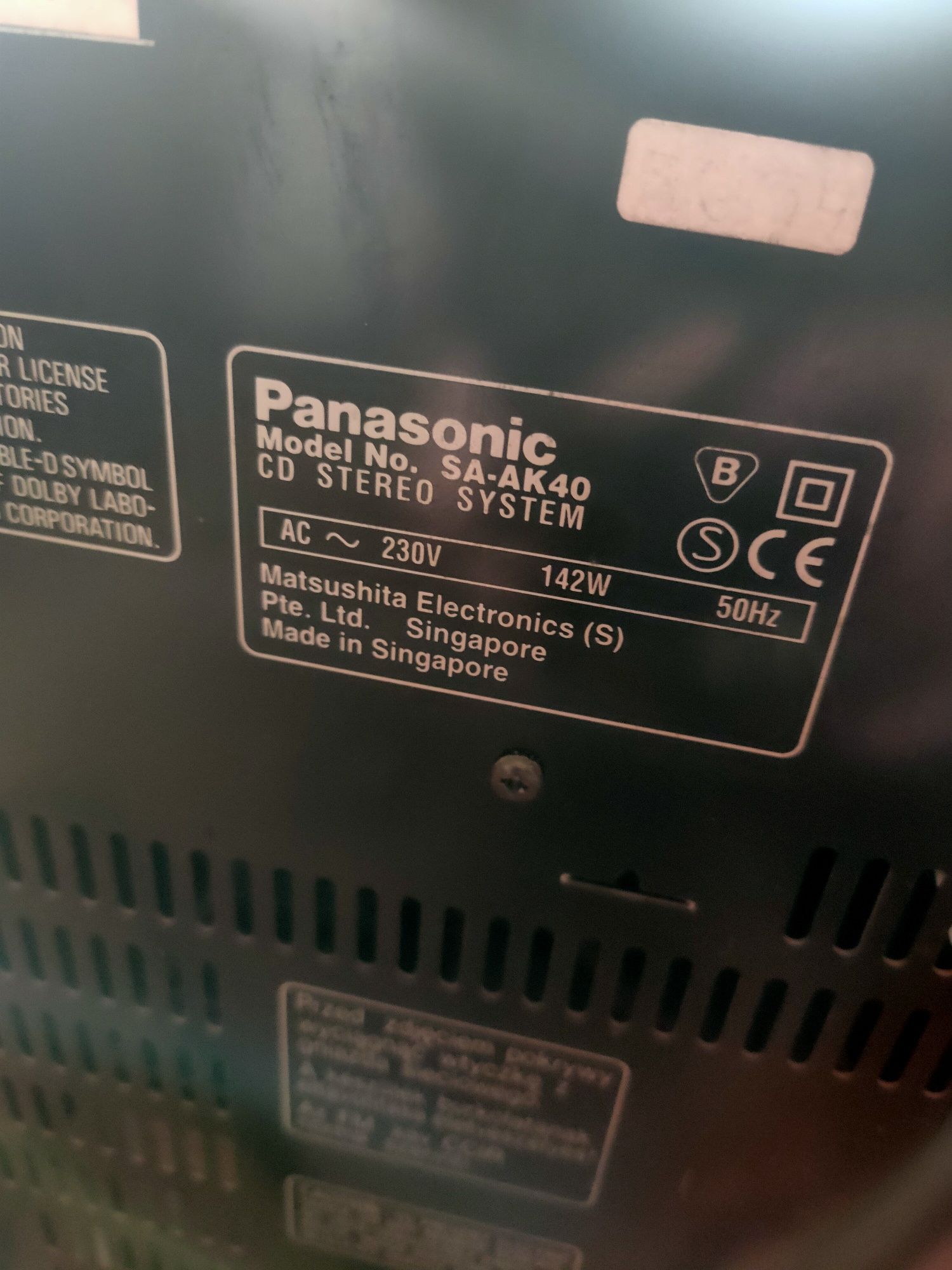 Aparelhagem Panasonic
