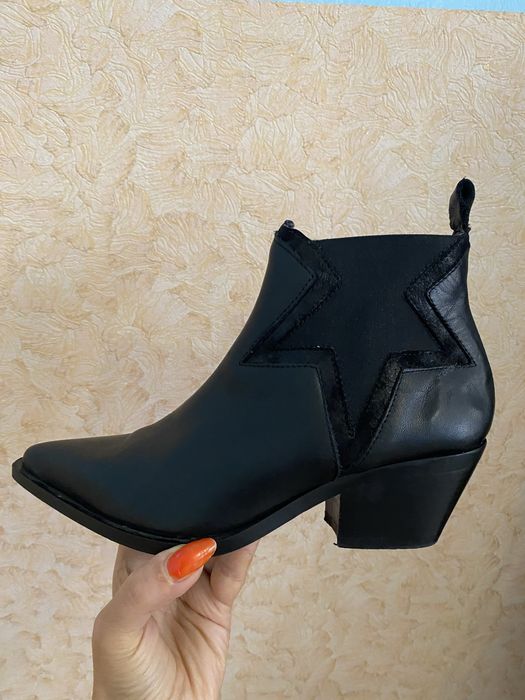 Черевики казаки 36 36,5 шкіра натуральна