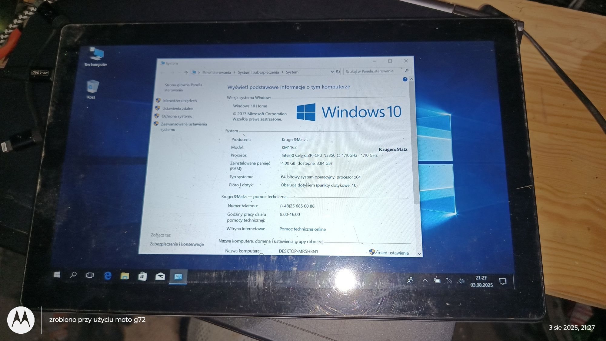 Kruger&Matz edge 1162 tablet 2w1