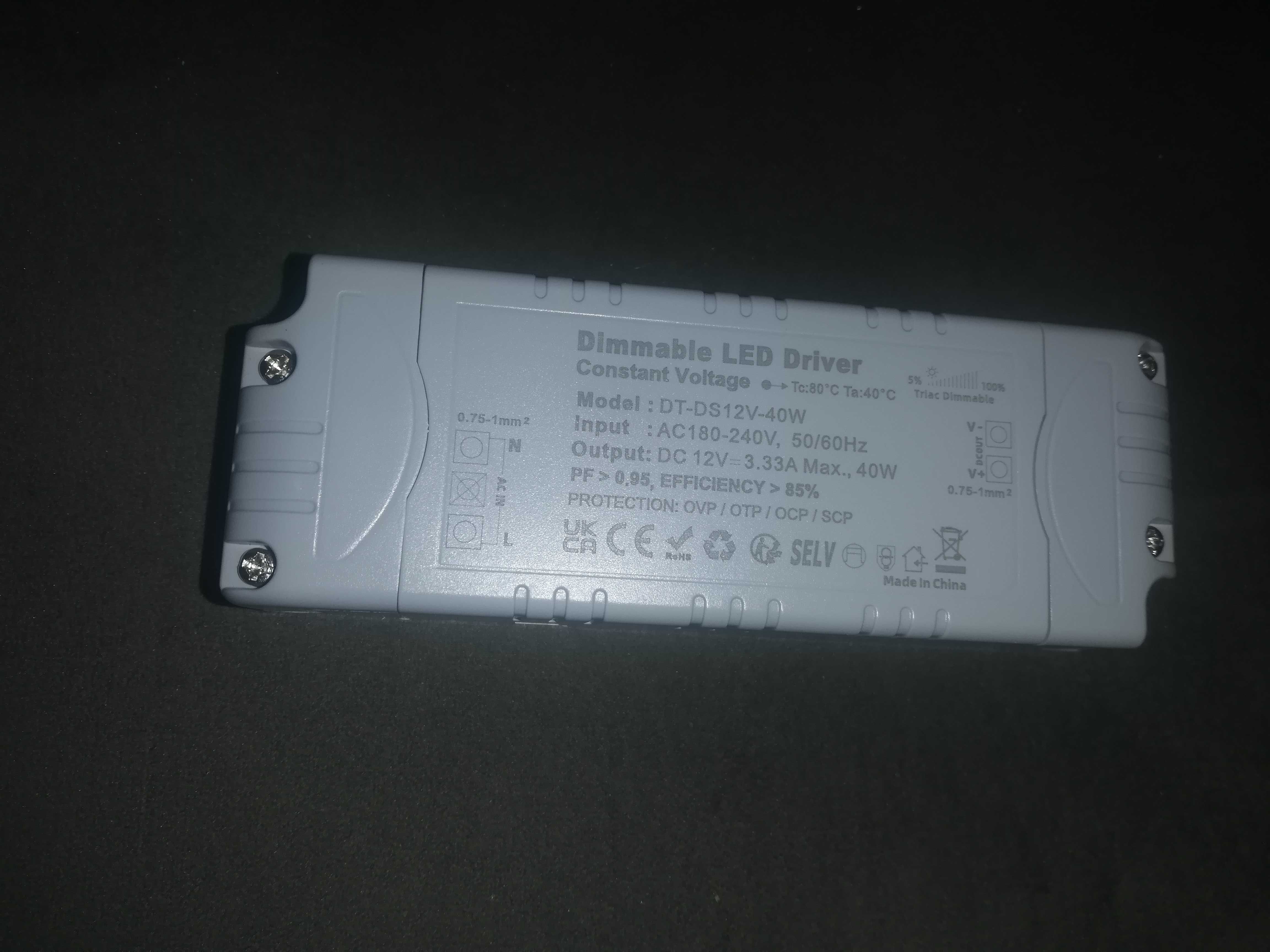 Sterownik LED Dimmabel 12 V 40 W.