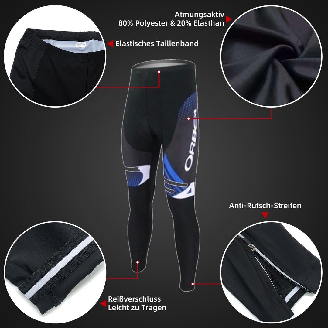 Conjunto de roupas de ciclismo masculino de inverno, camisa de ciclism