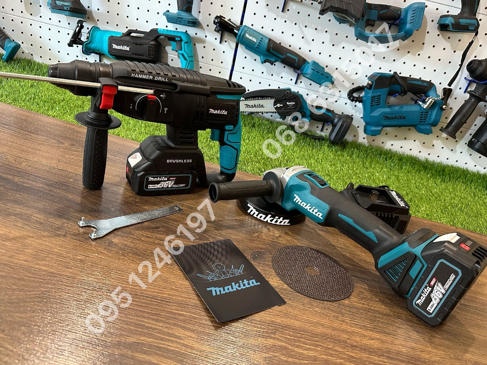 Набор аккумуляторный Makita Болгарка Makita DGA504 Перфоратор DHR202BL
