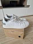 Buty sneakersy Pepe Jeans r. 41 bialo/srebrne skórzane