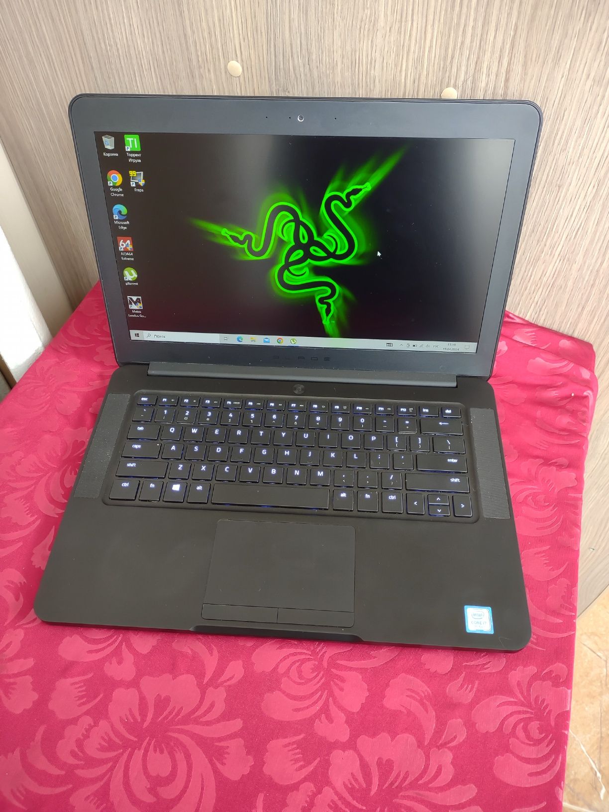 Ігровий Razer Blade 14, i7-7700HQ, 16GB, m2 SSD 256gb, GTX1060 - 6 gb