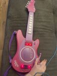 Gitara różowa dla dzieci sprawna