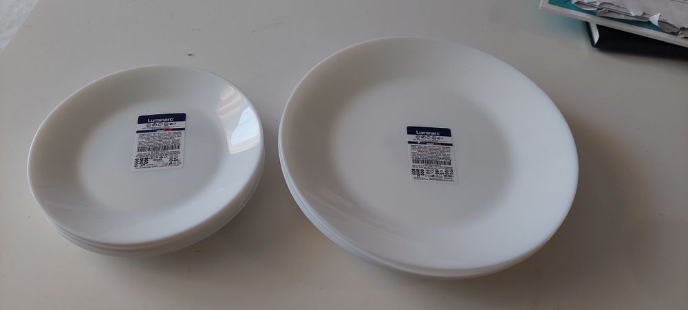 Talerze Luminarc 12 szt male i duze nowe