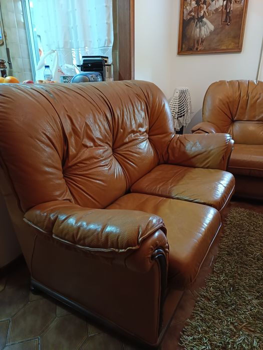 Sofá em pele anos 90
