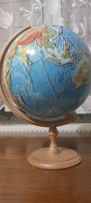 Duży globus fizyczny  3D 320mm