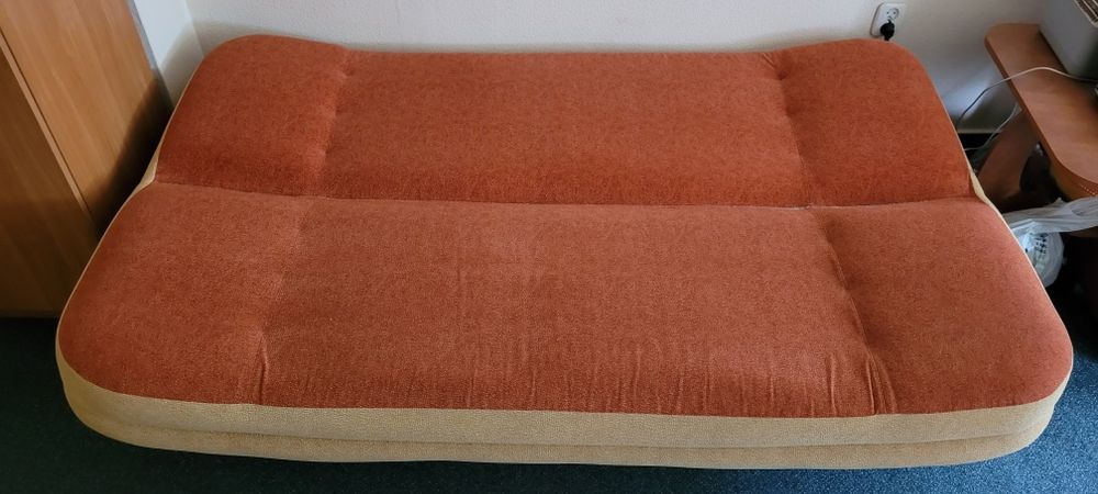 Tapczan rozkładany kanapa sofa 120x200 welurowa stan bdb