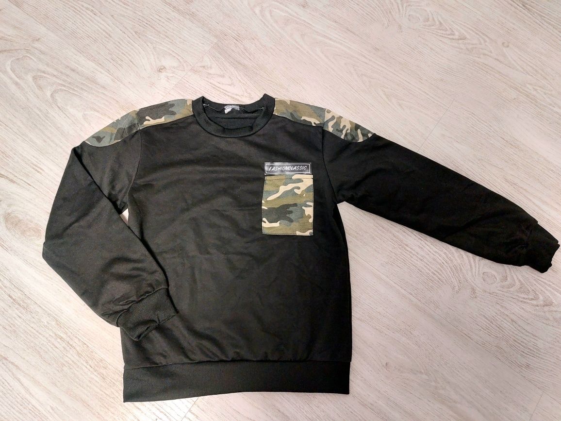 Bluza z motywem militarnym 140/146