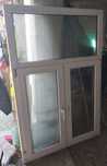 Okno PCV z demontażu 115,5x175,5cm. R+RU+FIX 5kom. Szyba 4.11.4Ar