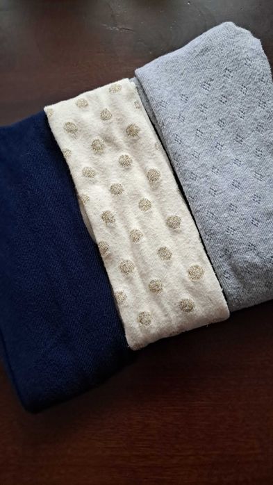 H&M pusblu wole rajstopy rajtuzy rajstopki 3 szt 134/140