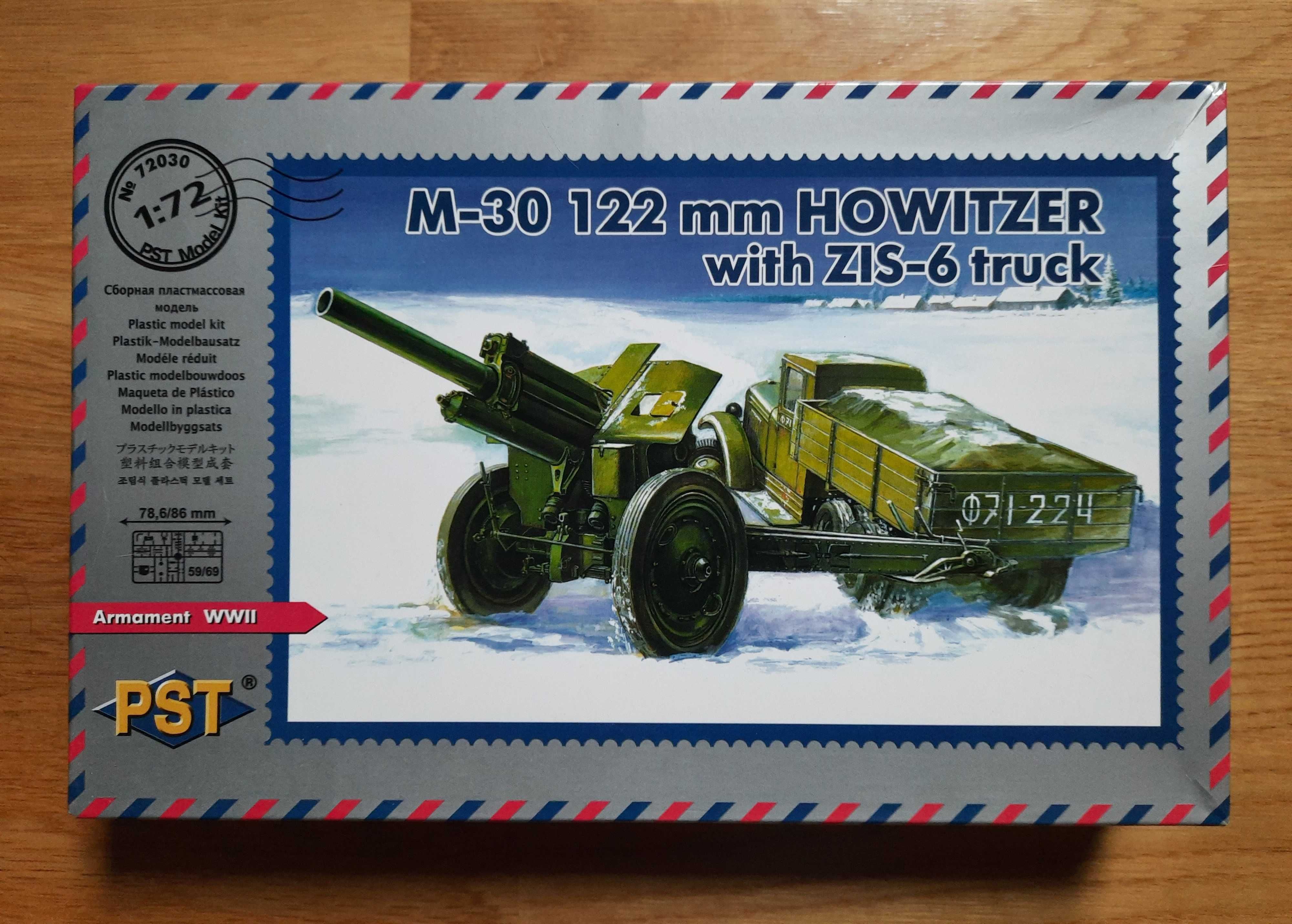 Model do sklejania M-30 122mm Howitzer with ZIS-6 Truck skala 1/72