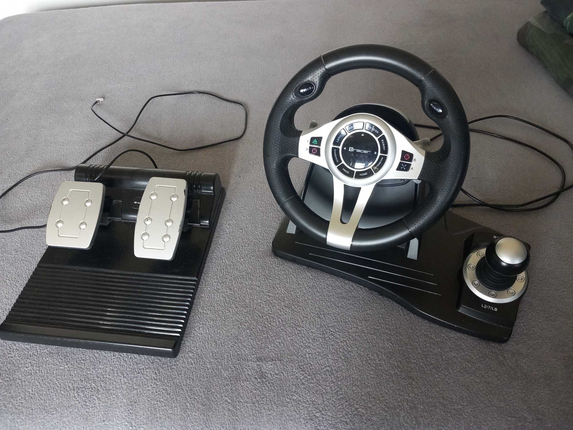 Kierownica do gier z pedałami 4w1 PS4 PC PS3 XBOX  BIEGI DO KOMPUTERA