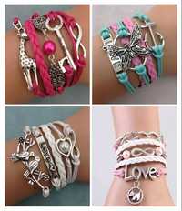 Conjunto de 4 novas pulseiras de amizade