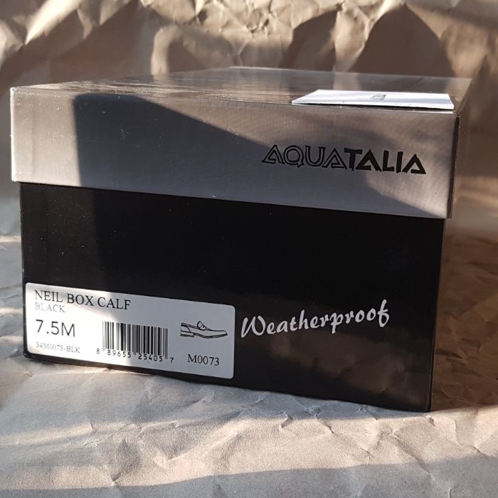 Кожаные водонепроницаемые итальянские Туфли Лоферы Мокасины Aquatalia