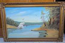 Quadro pintado a óleo