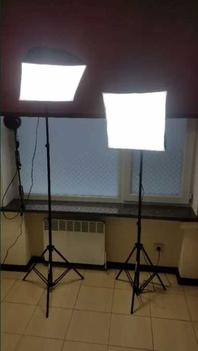 Набор Студийного света ( 2 софтбокса 40х40 см., с лампами 2х85 Вт)