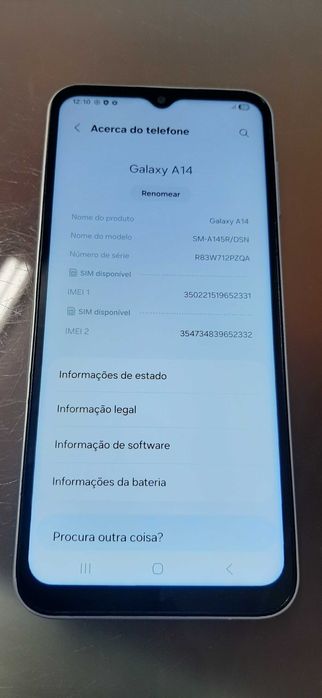 Samsung A14 como novo