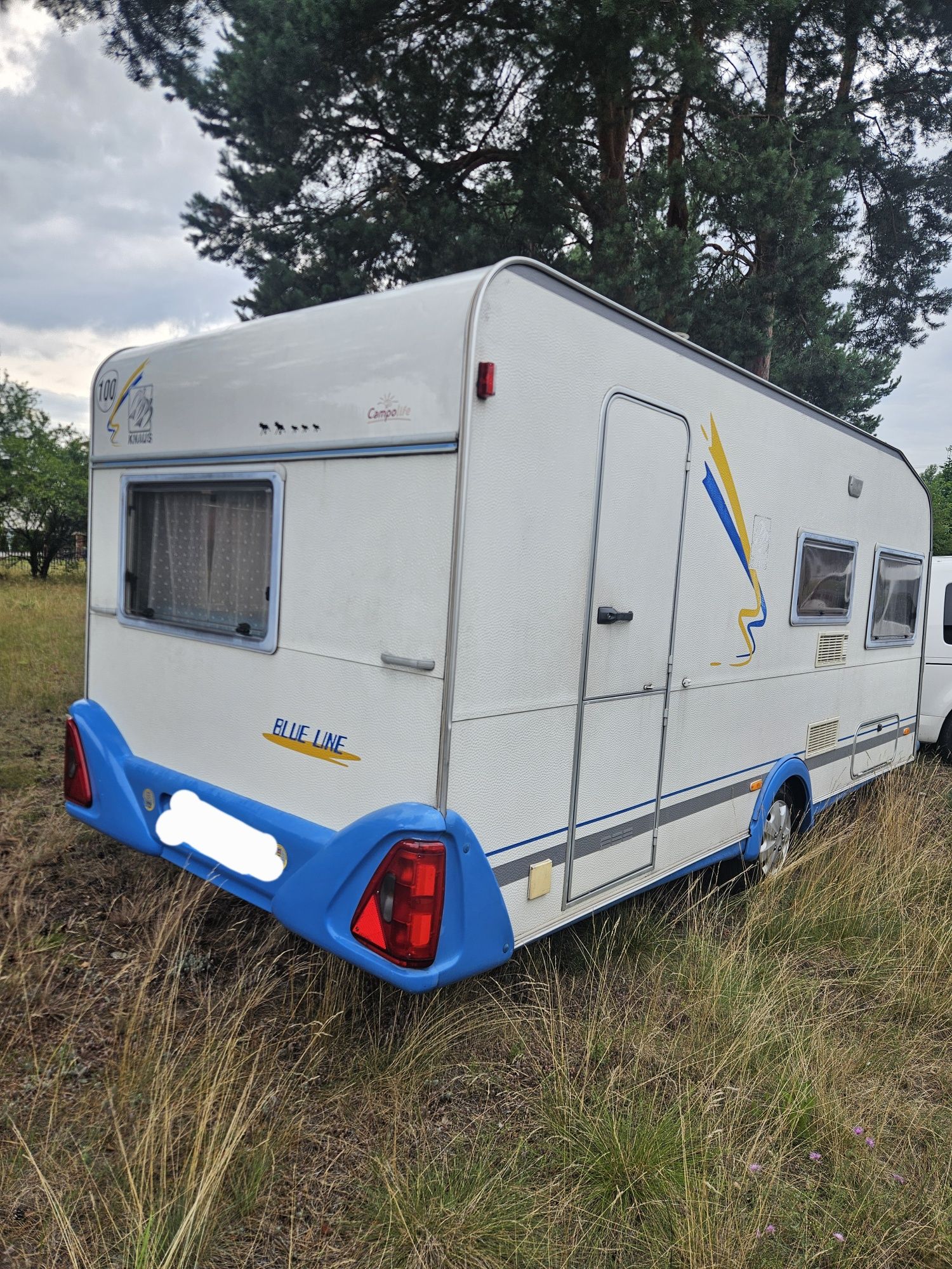 Przyczepa kempingowa Knaus Blue 2000r 1200Dmc z przedsionkiem Zarejest