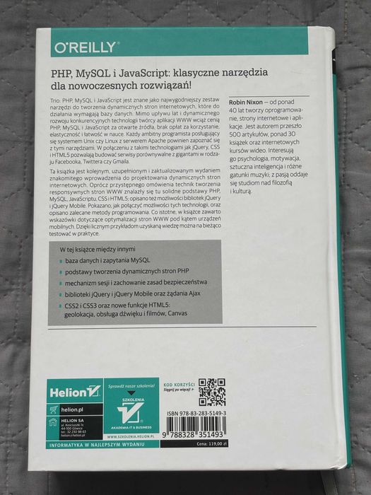 PHP, MySQL i JavaScript wprowadzenie, Wydanie V - Robin Nixon