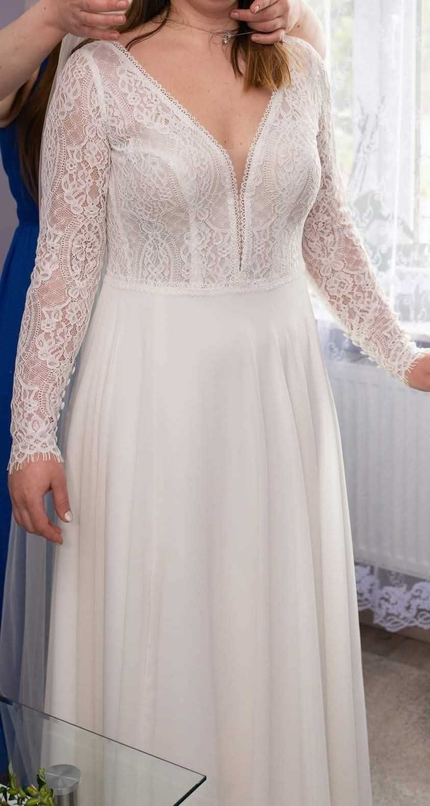 Sprzedam piękna suknię ślubną w stylu boho marki Agnes.