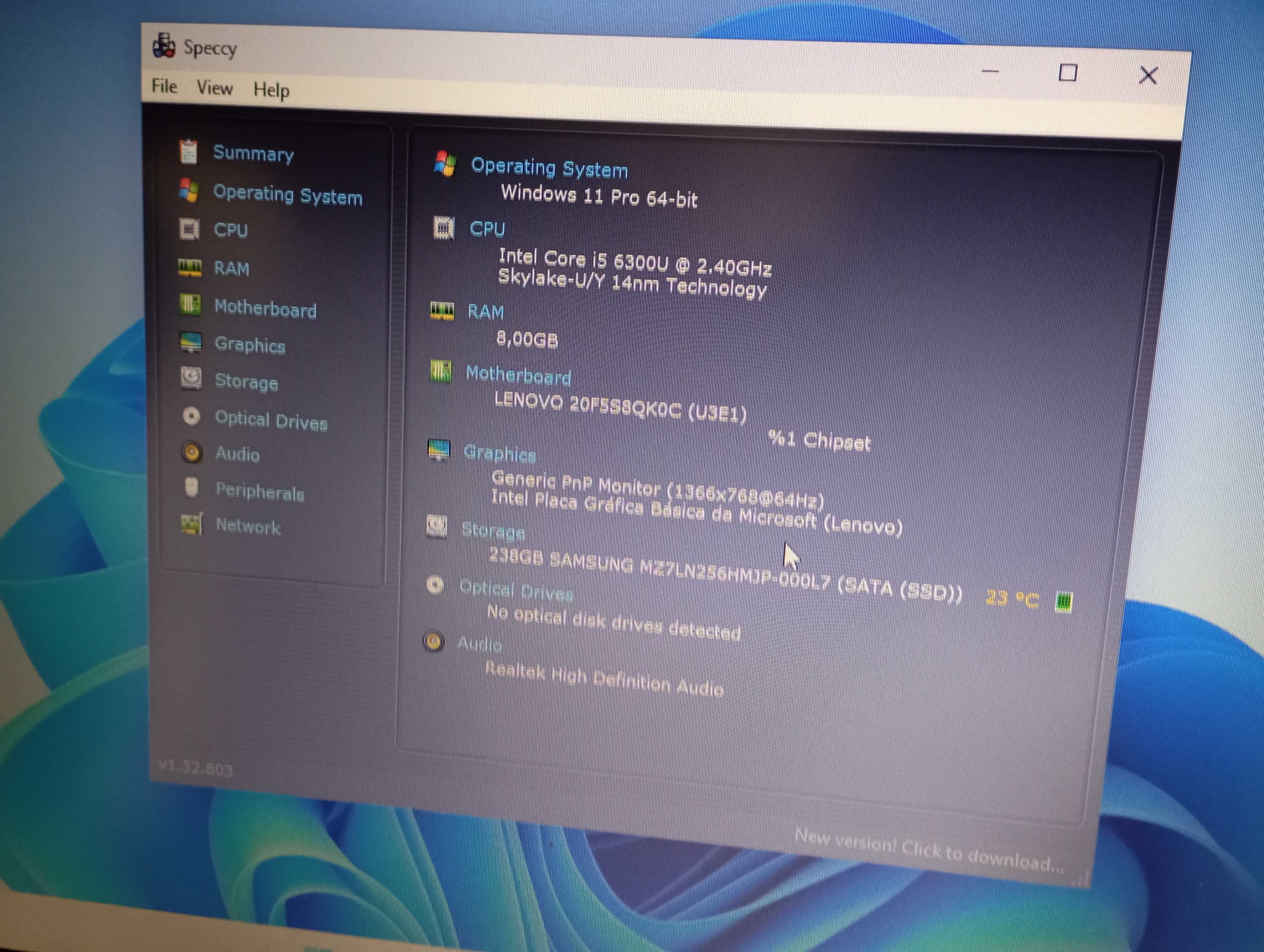 ultrabook 12.5'' lenovo x260 i5 6gen+8gb ram+256gb ssd