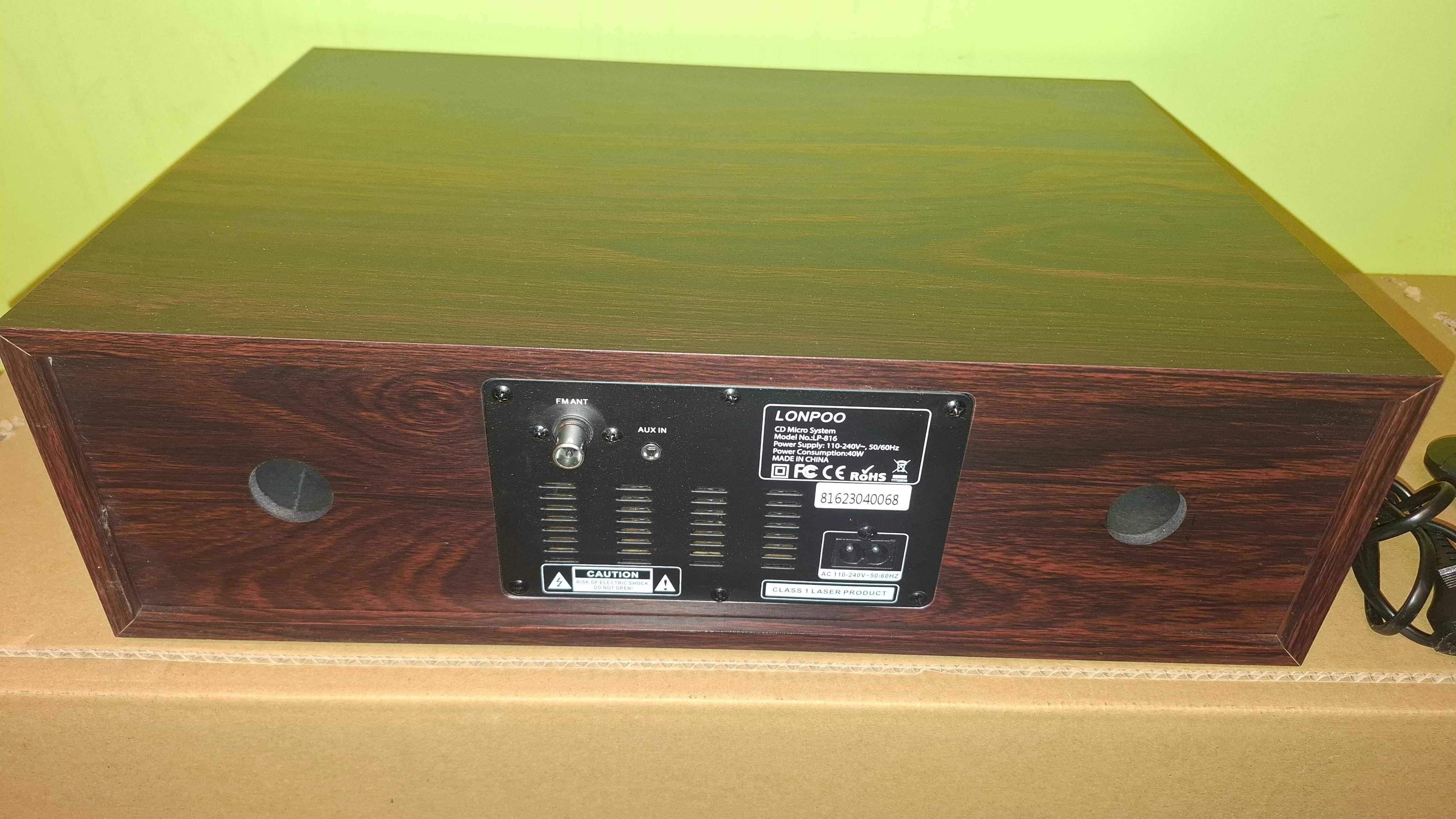 Radio - Odtwarzacz - LONPOO LP-816 - Hi-Fi - CD - Bluetooth - FM - 40W