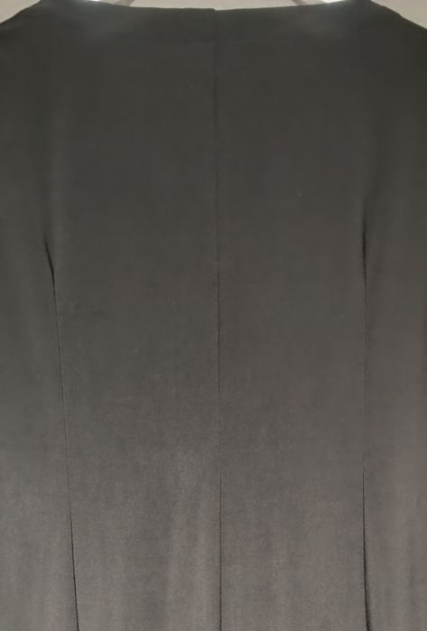 Czarna sukienka dekolt fala Xxl na