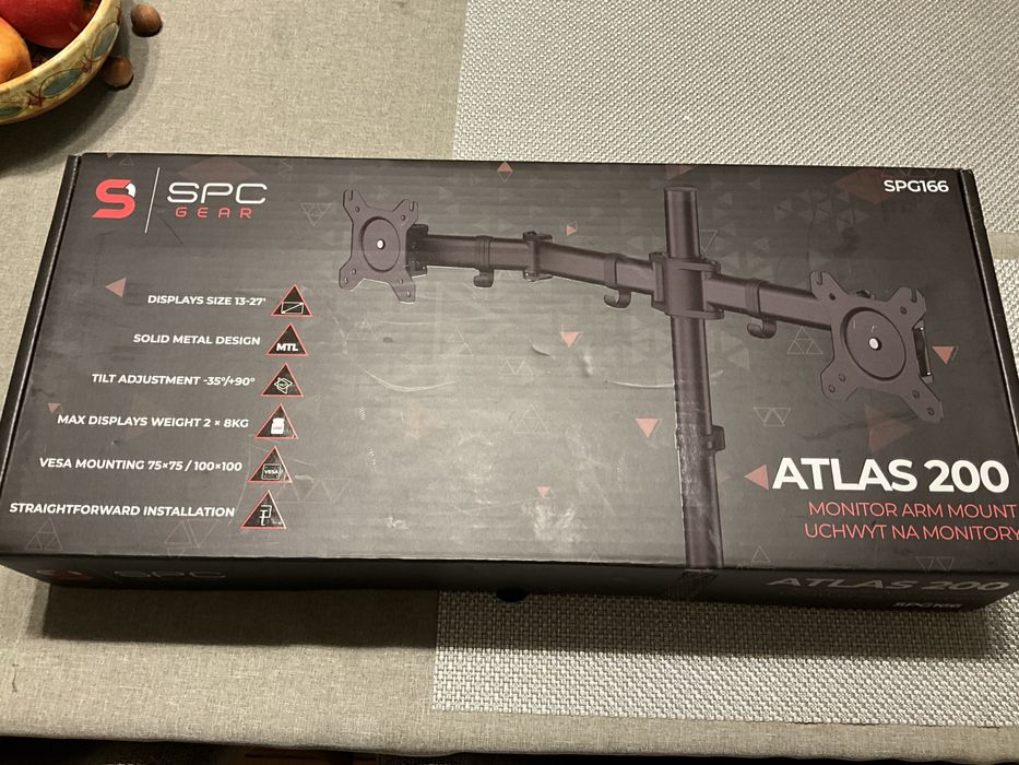 Nowy uchwyt do monitora. Na 2 szt. Gear Atlas 200, 13 - 27