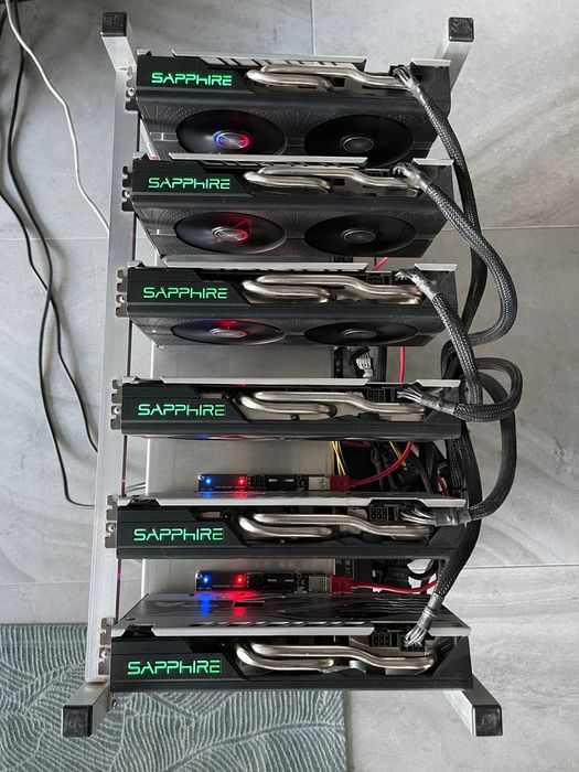 Koparka kryptowalut 12x RX580 8 GB Sapphire Nitro