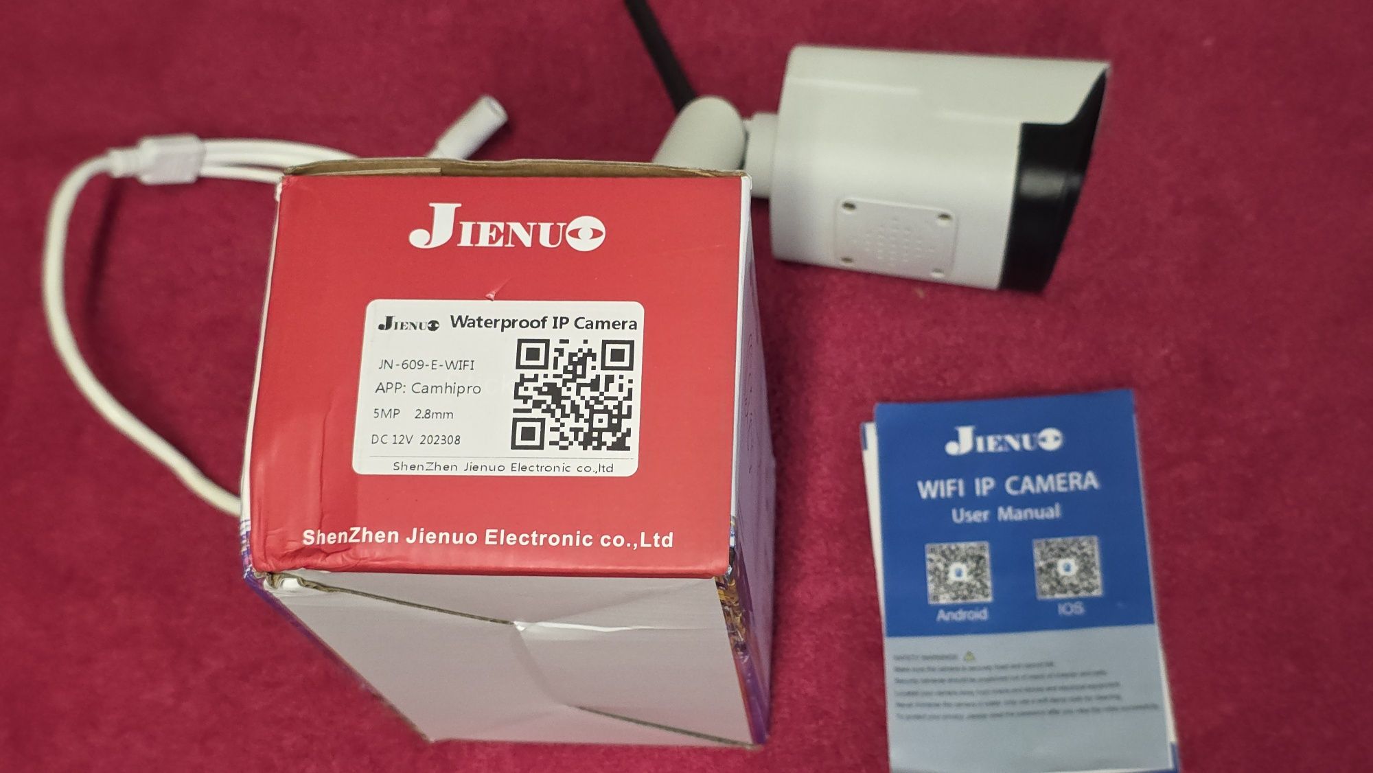 Kamera IP wi-fi Jienuo zewnętrzna  5MP 2.8mm Onvif Camhipro