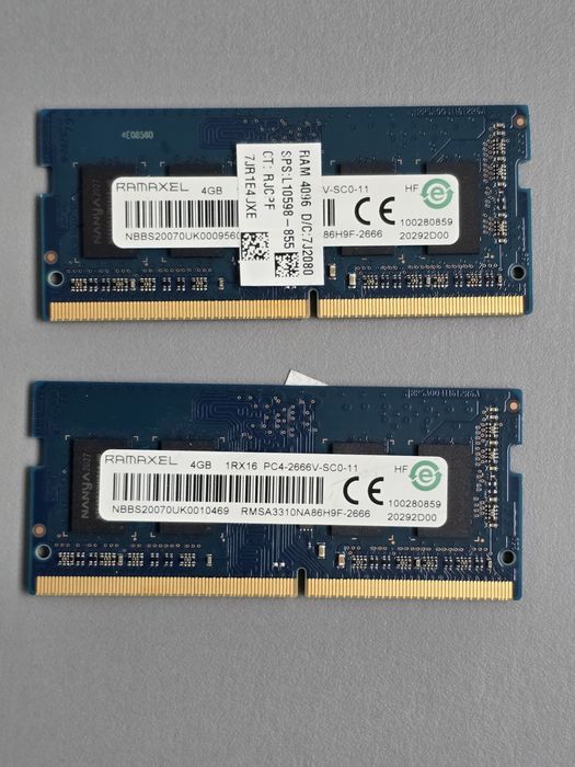 Пам'ять Ramaxel 4х2=8GB SO-DIMM DDR4 2666 MHz