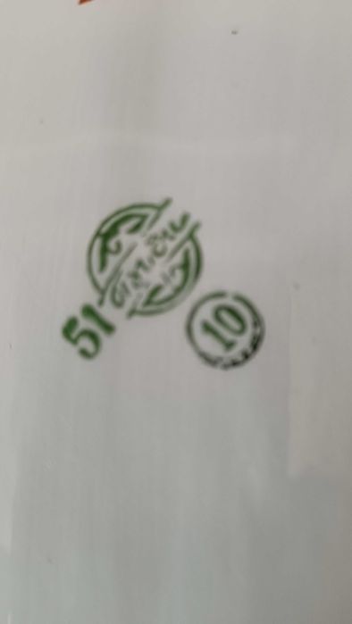 Парцелянове блюдо кобальтове с позолотою 36х22см