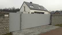 BRAMA ALUMINIOWA bramy OGRODZENIA aluminium nowoczesne z profili